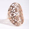 Rose Filigree Shield Ring