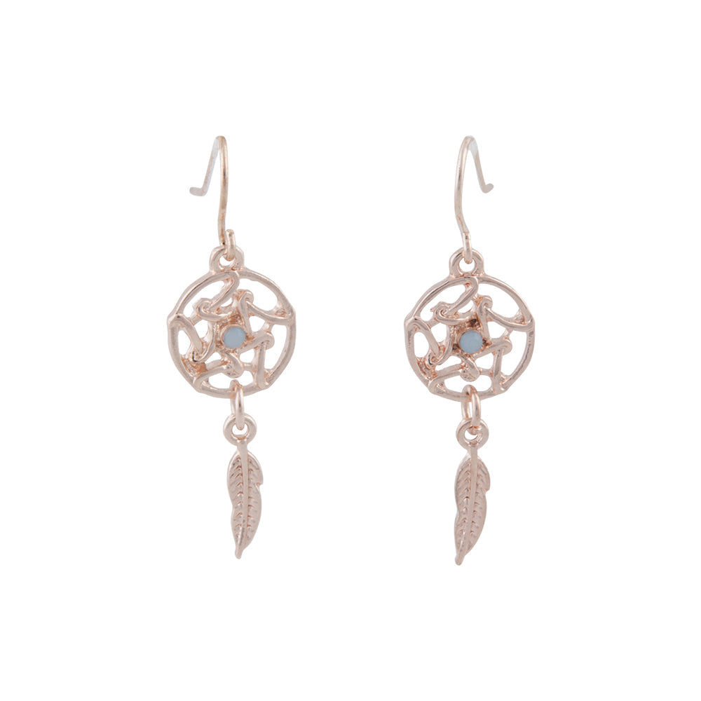 Rose Mini Dreamcatcher Earrings