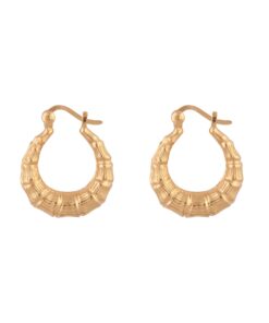 Bamboo Hoop Earrings