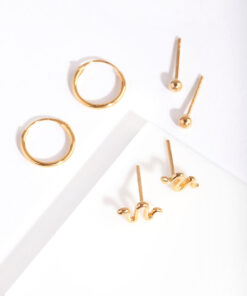 Snake Hoop Earring Pack