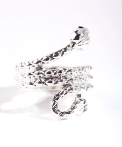 Etched Snake Ring