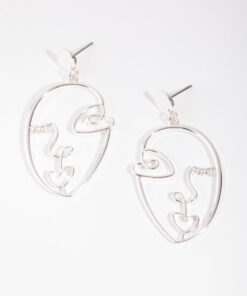 Picasso Face Earrings