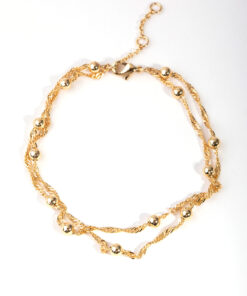 Double Chain & Ball Bracelet