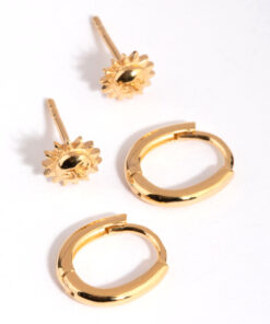 Sun Stud & Earring Set