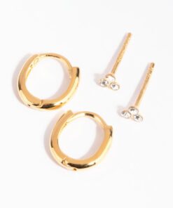 Ball Stud & Earring Set