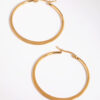 Stainless Steel Thin Hoop Earrings