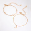 Moon Charm Bracelet Set