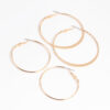 Plain Hoop Earring Set