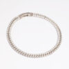 Rhodium  Layered Tennis Bracelet