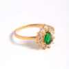 Green Pear Ring
