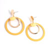 Double Open Circle Drop Earrings