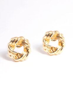 Open Knot Stud Earrings