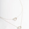 Double Open Heart Necklace