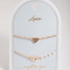 Open Heart & Pearl Bracelet Pack