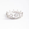 Rhodium  Crown Ring