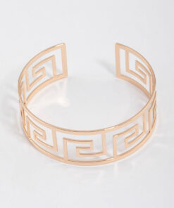 Greek Pattern Cuff Bangle