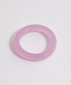 Pink Acrylic Solid Ring