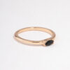 Black Oval Stone Ring