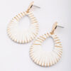 Raffia Oval Earrings