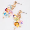 Chain Sequin Flower Drop Earrings