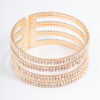 Four Row Cuff Bangle