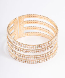 Four Row Cuff Bangle