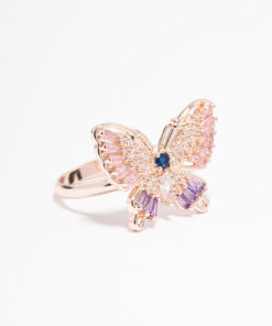 Rose Cute Butterfly Ring