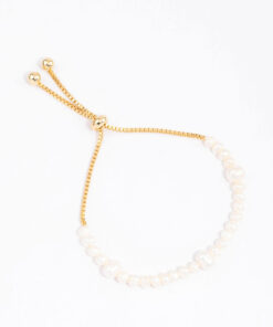 Large Station Full Freshwater Pearl Bracelet