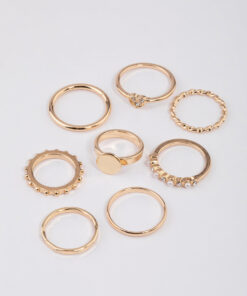 Disc & Heart Ring 8-Pack