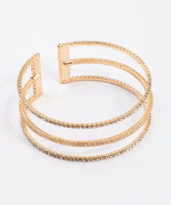 Textured Triple Row Bangle