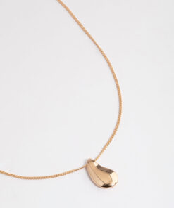 Smooth Pear Pendant Necklace