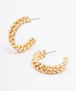 Braided Hoop Earrings