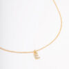 Letter E Initial Pendant Necklace
