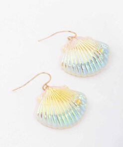 Holographic Shell Earrings