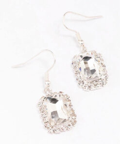 Encased Rectangular Earrings
