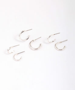 Graduating Huggie Hoop Earring 3-Pack