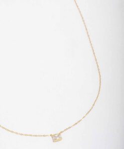 Emerald Cut Pendant Necklace