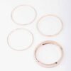 Rose Thick & Thin Bangle 4-Pack