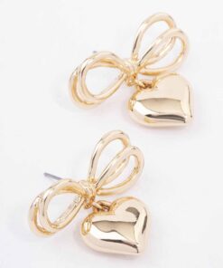 Heart Bow Earrings