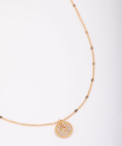 Cross Medallion Pendant Necklace