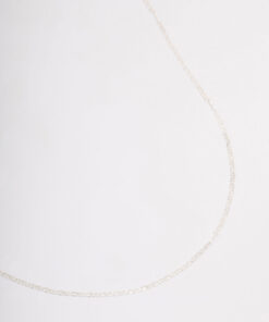 Sterling Figaro Chain Necklace