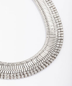 Rhodium Statement Necklace