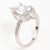 Rhodium Shining Star  Ring