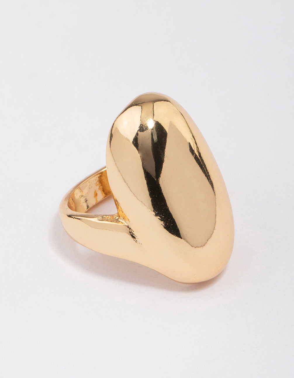 Smooth Statement Oval Ring