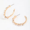 Pearl Encased Hoop Earrings