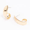 Hammered Wide Hoop Earrings