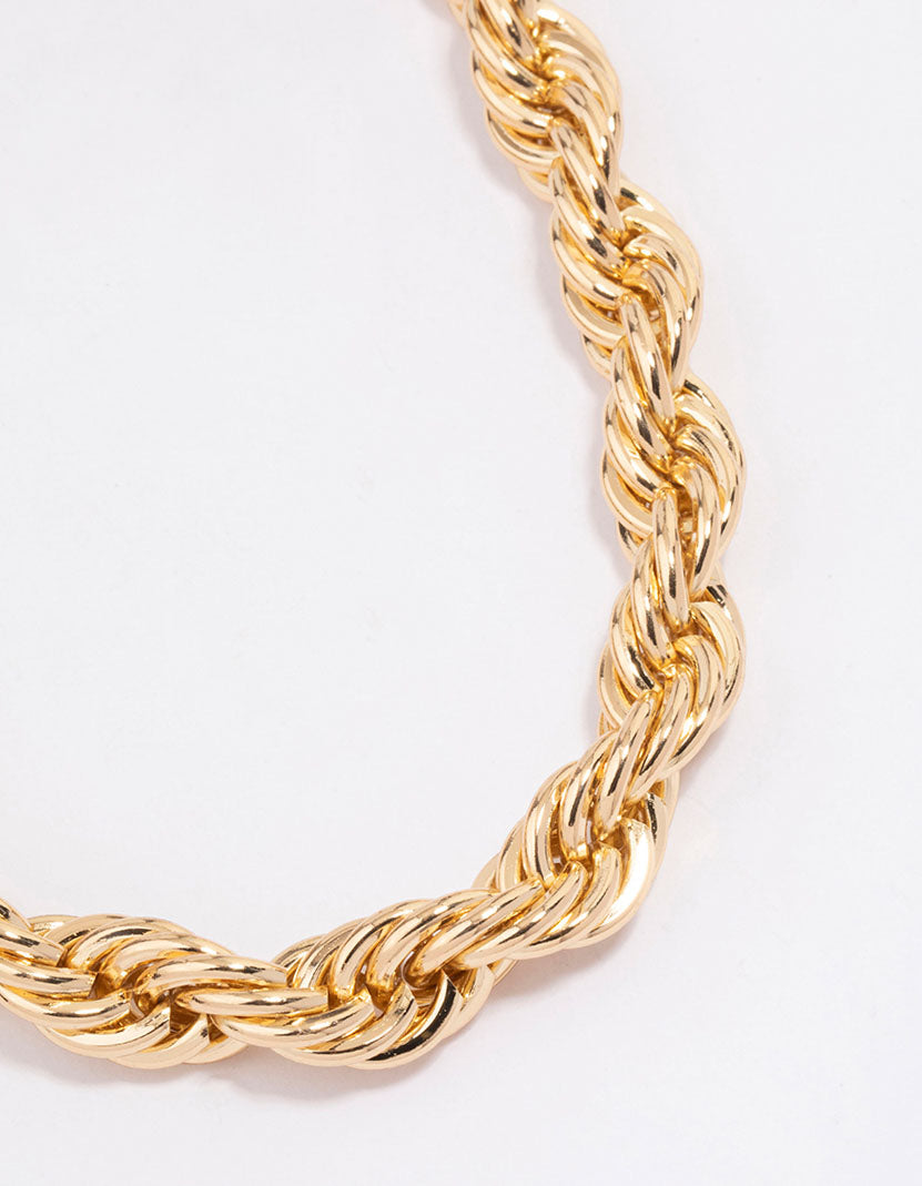 Spiral Thick Chain Necklace