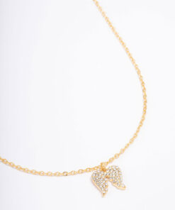 Angel Wing Pendant Necklace