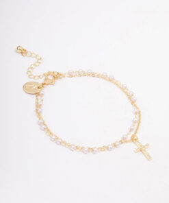 & Pearl Layered Bracelet