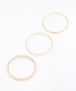 Woven Bangle 3-Pack